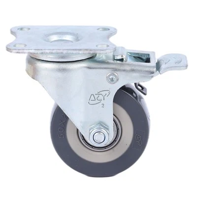 Ролики из полиуретана с верхней пластиной 50 мм